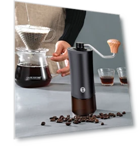 Dual Shaft Hand Crank Coffee Bean Grinder — Hand Coffee Grinders