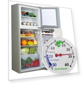 Hanging refrigerator freezer thermometer — Refrigerator