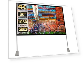 Portable Projector Screen Stand Outdoor — Home Theater Projectors, HOIN
