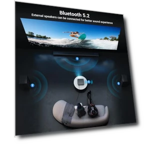4K Home Theater Projector with WiFi 6 and Bluetooth 5.2 — Home Theater Projectors, HAPPRUN