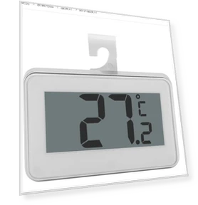 Large LCD Refrigerator Thermometer with Adjustable Stand — Refrigerator