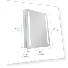 LED Mirror Medicine Cabinet — Shower, Wemin Smart Home