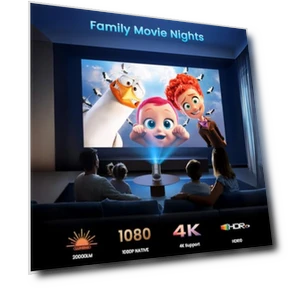Mini Projector with WiFi and Bluetooth — Home Theater Projectors, YOWHICK