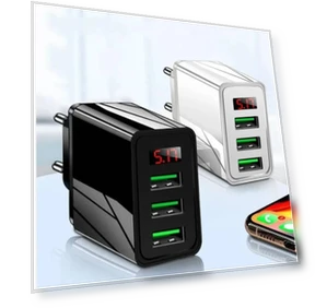 Three USB Port Phone Charger — Chargers