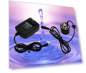 Upgrade 12 LED Light Color Change Ultrasonic Atomizer Water Fountain Pond Fog — Fog Machines