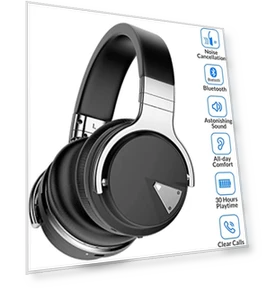 Active Noise Cancelling Headphones — Over-Ear Headphones, Silensys