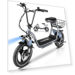 Foldable Electric Scooter with Seat — Electric Vehicles, Caroma