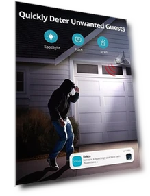 Wired Home Camera Outdoor with 2K Color Night Vision — Smart Home Security, DEKCO
