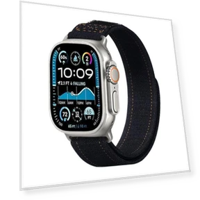 Cool Denim Nylon Hook and Loop Fastener Watch Band — Watch Straps & Bands, Kalebol