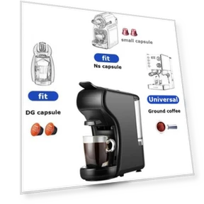 Coffee Machine 19 Bar 3in1 Multiple Cafetera Pod Coffee Maker — Single-Cup Coffee Makers, KZ