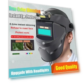 Auto Darkening Welding Head-mounted Lightweight Protective Mask — Welding Helmets