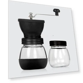 Portable Conical Burr Mill Manual Spice Herbs Hand Grinding Machine Coffee Bean Grinder with Seal Pot — Hand Coffee Grinders