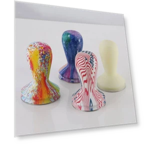 Coloured Silicone Frosted Handle Coffee Tamper — Tampers