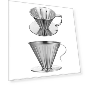 Double-layer Stainless Steel Pour-over Coffee Filter — Permanent