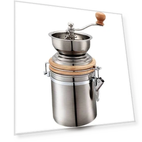 Stainless Steel Hand Crank Coffee Bean Grinder — Hand Coffee Grinders