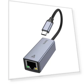 USB-C to RJ45 Ethernet Adapter — USB, hoco