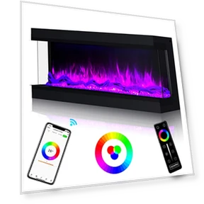 3 Sided Electric Fireplace Insert — Electric Heating Solutions, Cosmopolitan Fireplaces
