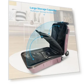 3-D Hardshell Scooter Suitcase — Kids' Luggage, TABU