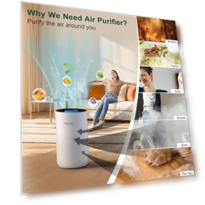 Air Purifier with H14 True HEPA Filter — Activated Carbon Air Purifiers, VNIUP
