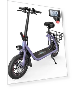 Electric Scooter with Seat — Electric Vehicles, URBANMAX