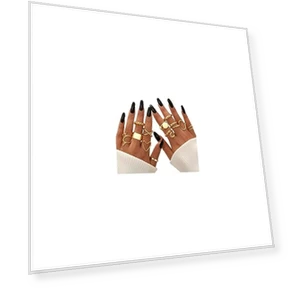 Gold Stackable Rings Set for Women — Stacking, FAXHION