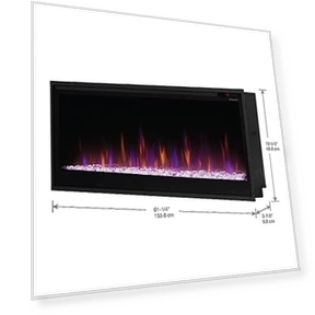 Slim Built-in Linear Electric Fireplace Heater — Electric Heating Solutions, DIMPLEX