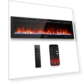 Smart WiFi Infrared Electric Fireplace — Electric Heating Solutions, TURBRO
