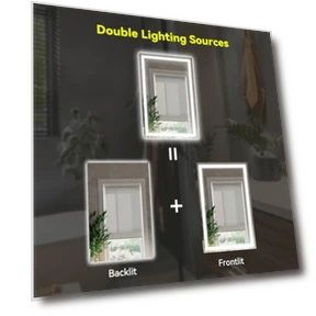 LED Vanity Bathroom Mirror with Lights — Shower, MISSDAY