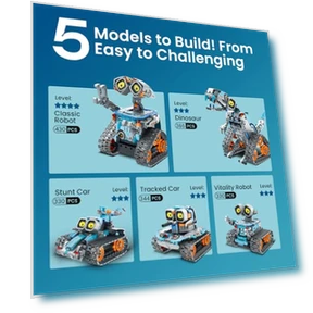 Robot Building Kit with Remote Control — Interactive Figures & Robots, Sillbird
