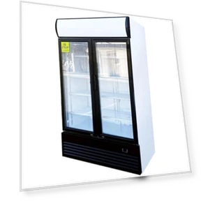 2-Door Glass Merchandiser Display Fridge — Showcase Coolers, cooler depot