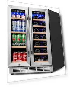 Dual Zone Wine and Beverage Refrigerator — Drink Coolers, ORYMUSE