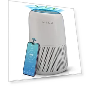 Air Purifier with 3-in-1 HEPA Filter & Sleep Mode — HEPA Air Purifiers, MIKO