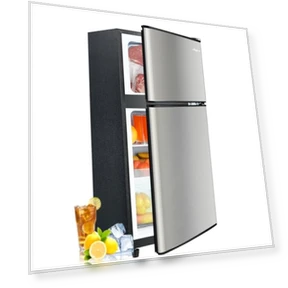 Double Door Fridge with Freezer — Mini Fridges, Anypro