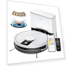 Robot Vacuum and Mop Combo with Self Emptying Station — Smart Cleaning Robots, ILIFE