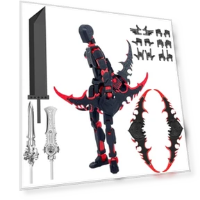 Titan 13 Robot Dummy Action Figure Set — Collectible Statues, Qoopower