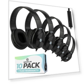 Classroom Headphones with Microphone — Over-Ear Headphones, Sonitum