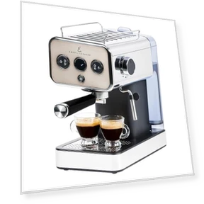 Semi-Automatic 15-Bar Pro Espresso Machine with Milk Frother Steam Wand — Espresso Machines, Emeril Lagasse
