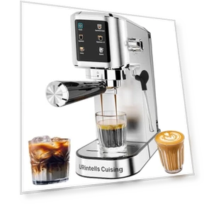 Touch Screen Stainless Steel Espresso Machine — Coffee & Espresso Combos, URintells Cuising