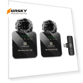 Wireless Lavalier Microphone for Type-C Phone — Wireless Systems, PULUZ