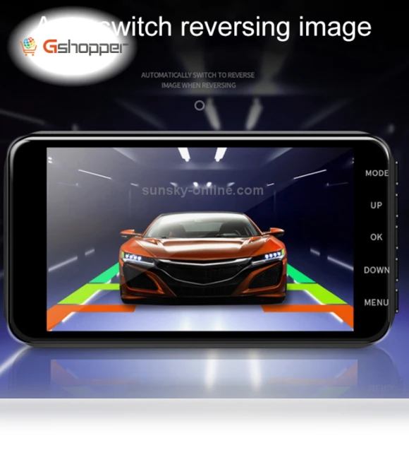 4-inch Car 2.5D High-Definition 1080P Dual Recording Car Recorder — Dashboard Cameras