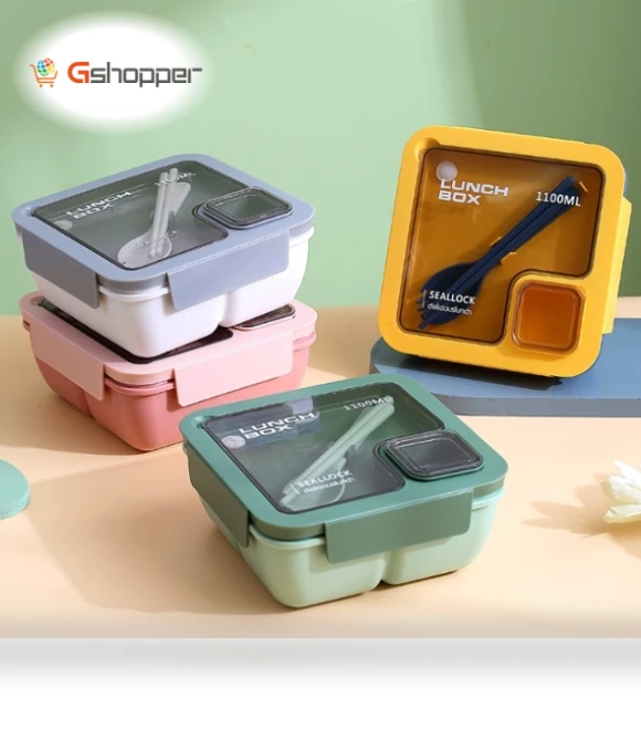 Portable Compartmented Lunch Box — Compact Microwave Ovens