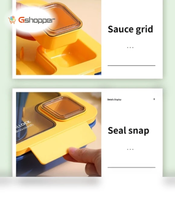 Portable Compartmented Lunch Box — Compact Microwave Ovens
