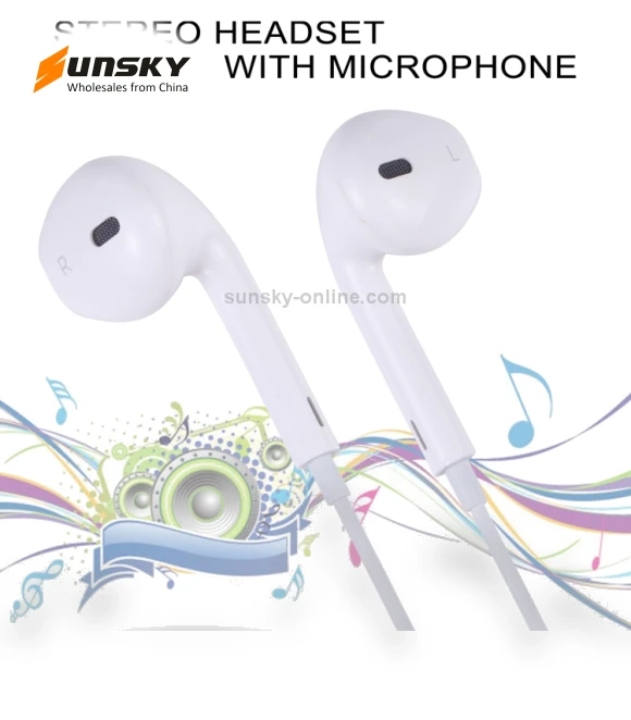 Wired Headphones Earbuds with Wired Control & Mic — In-Ear Headphones
