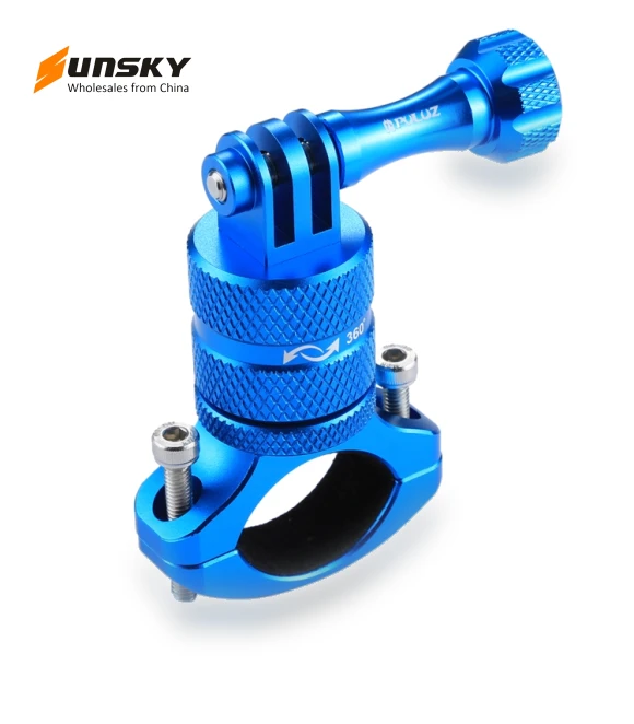 360 Degree Rotation Bike Aluminum Handlebar Adapter Mount — Mounts & Clamps, PULUZ