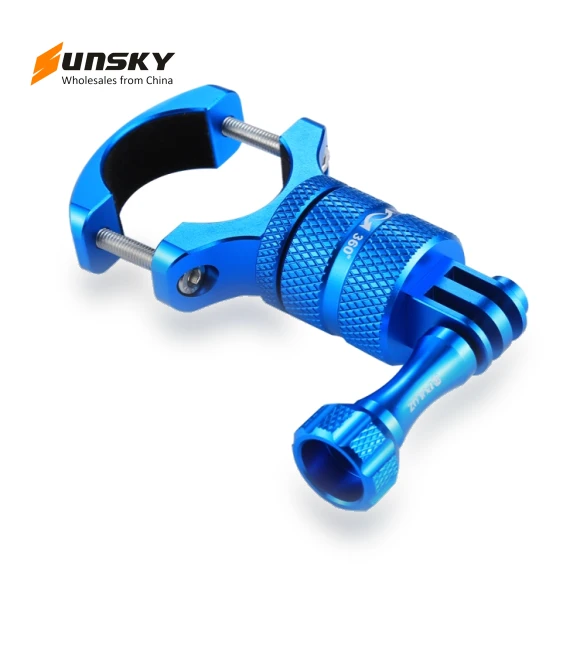 360 Degree Rotation Bike Aluminum Handlebar Adapter Mount — Mounts & Clamps, PULUZ
