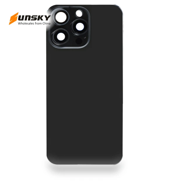 Glass Battery Back Cover with Flash Bracket + Wireless Charging Module — Back Covers