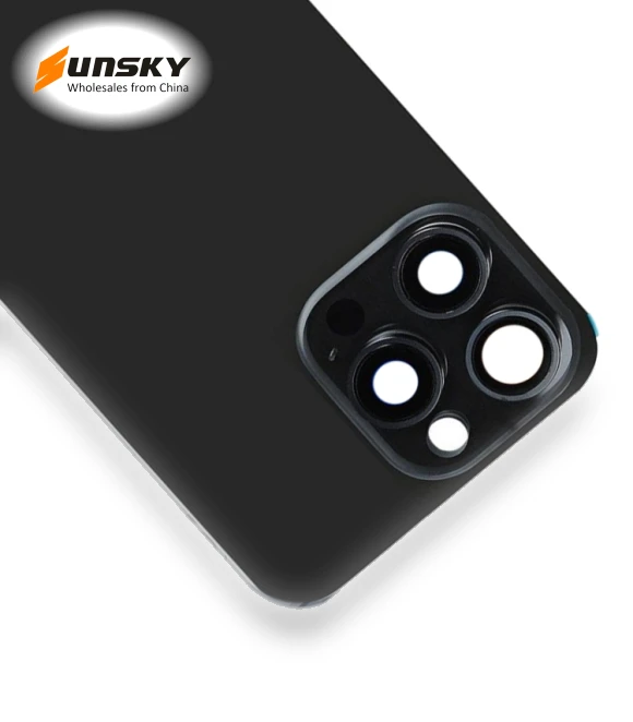 Glass Battery Back Cover with Flash Bracket + Wireless Charging Module — Back Covers