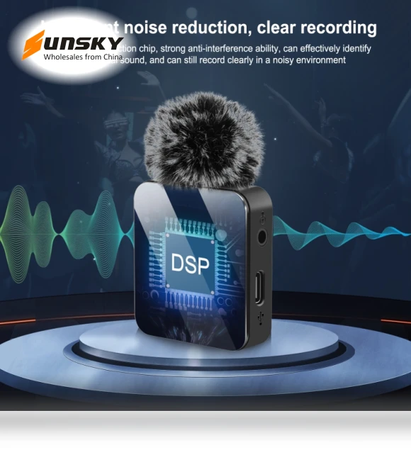 Wireless Lavalier Microphone for Type-C Phone — Audio Capture Devices, PULUZ