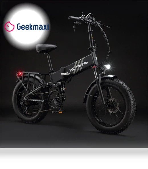 Foldable Electric Bike — E-Bikes, PURE UNICORN