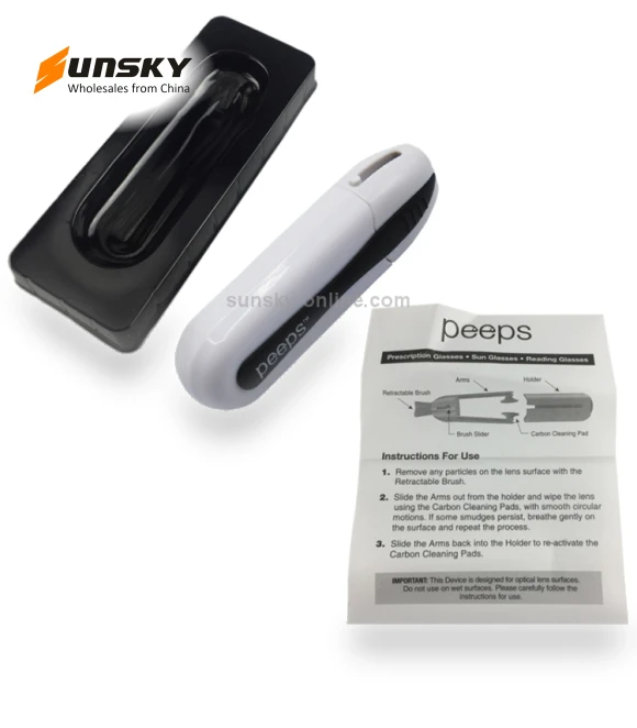 Glasses Cleaner Eyeglass Clean Brush — Cleaning Fluids, Peeps